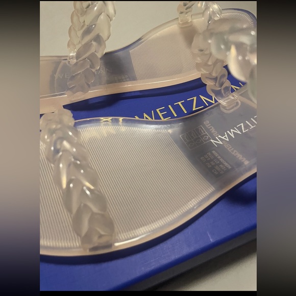 Stuart Weitzman - NIB | Braided Jelly Clear Slide-On Sandals - Size 39.5/9B - Picture 8 of 11